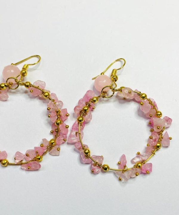 Rose_Quartz_Earring